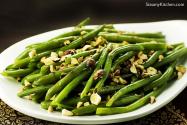 Green Beans with Garam Masala Butter and Toasted Hazelnuts