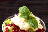 Sweet Yogurt Sundae with Saffron & Pomegranate