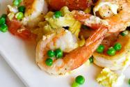 Stir Fried Shrimp, Eggs and Peas + Stir Fry Secrets