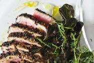 Sesame Seared Tuna with Lime Ginger Vinaigrette