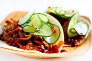 Korean Style Tacos with Kogi BBQ Sauce