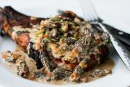 Steak with Creamy Whiskey Mushroom Sauce