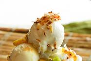 Food Column: Coconut Frozen Yogurt with Tropical Fruit