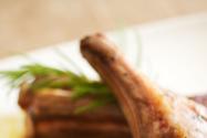 Lamb Chops with Curried Pears