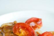 Pan Seared Steak with Sweet and Sour Tomato Onion Sauce