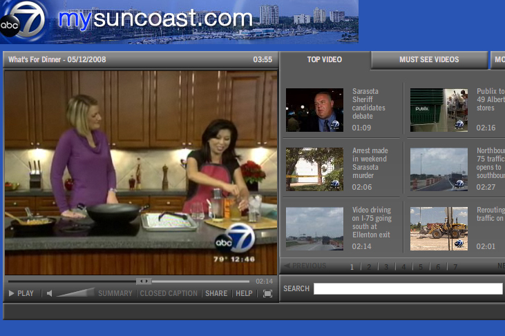 live on ABC7 news