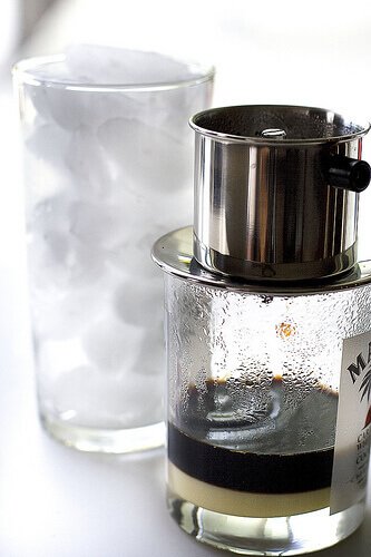 Vietnamese Iced Coffee (Cafe Sua Da) - drip