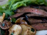 Honey Soy Skirt Steak with Shitake Mushrooms Recipe