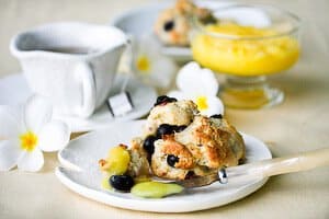 Blueberry Scones Lemon Glaze