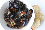 steamed mussels