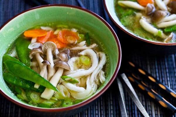 15 Minute Udon Noodle Soup with Miso | Steamy Kitchen Recipes