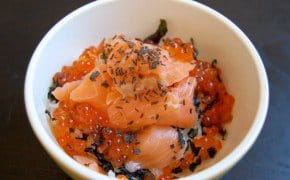 Salmon and Ikura Donburi