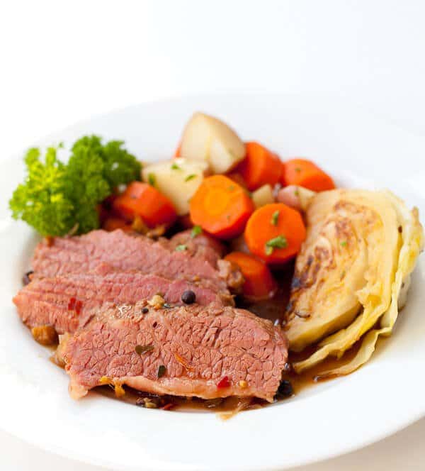 Corned Beef Recipe with Guinness and Cabbage | Steamy Kitchen Recipes