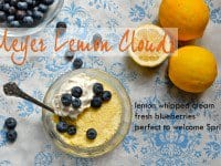 recipe for meyer lemon clouds whipped cream blueberries
