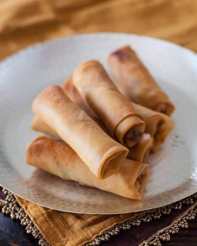 Chinese Spring Rolls with Chicken Recipe | Steamy Kitchen