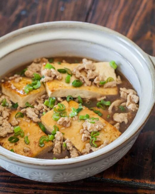 Chinese Braised Tofu with Ground Pork Recipe