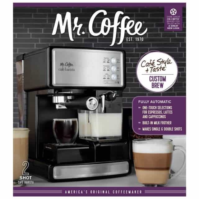 Mr. Coffee Cafe Barista Review and Giveaway Steamy