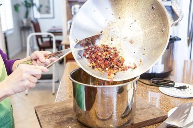 chinese sausage brown rice pressure cooker recipe-5931