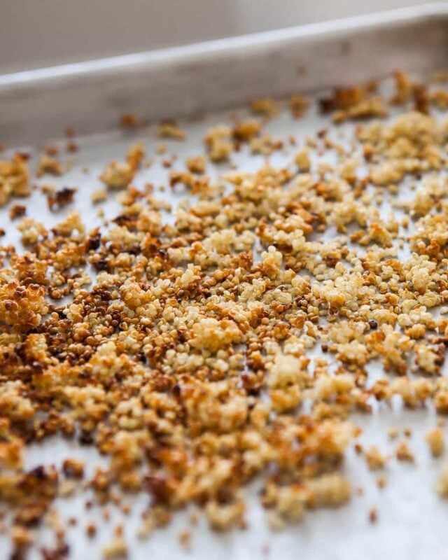 How to make crispy quinoa without oil