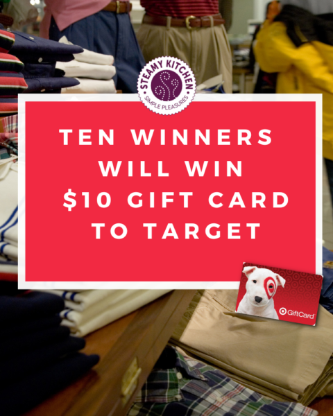 10 Target Gift Card Instant Win Steamy Kitchen Recipes Giveaways