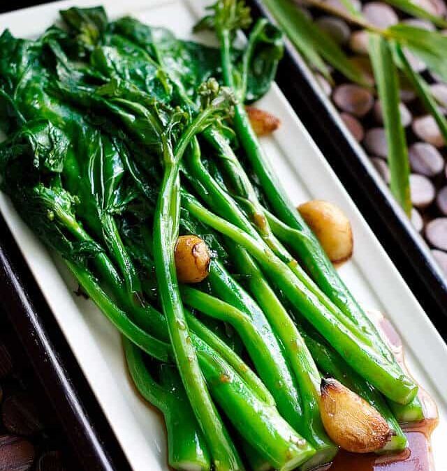Gai Lan Recipe with Oyster Sauce (Chinese Broccoli)