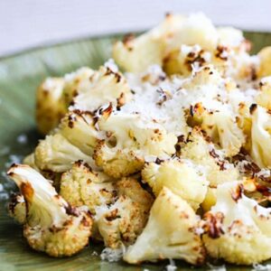 roasted cauliflower recipe with parmesan