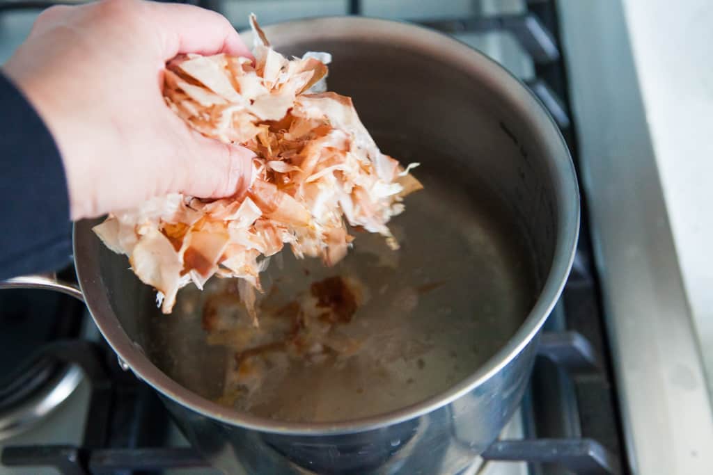 hand holding ingredient for miso soup recipes