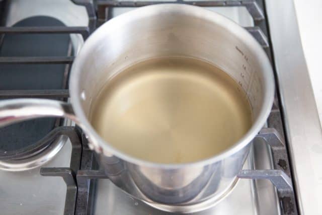 pot of broth for miso soup recipes