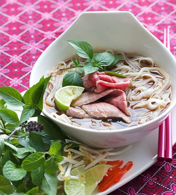 Vietnamese Beef Pho Noodle Soup