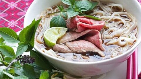 Thai-Inspired Chicken & Rice Noodle Soup - Once Upon a Chef