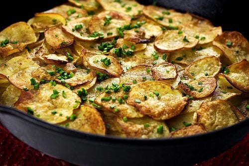 Potatoes Anna with Cinnamon and Coriander