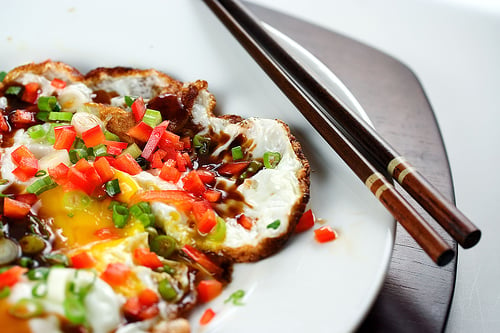 Fried Egg with Oyster Sauce and Chili: 3am Haiku