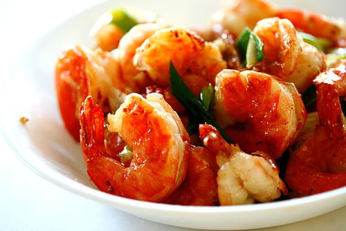 Garlic Brandy Prawns