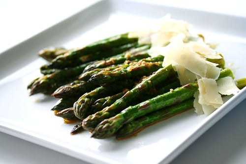 Slow Butter Braised Asparagus