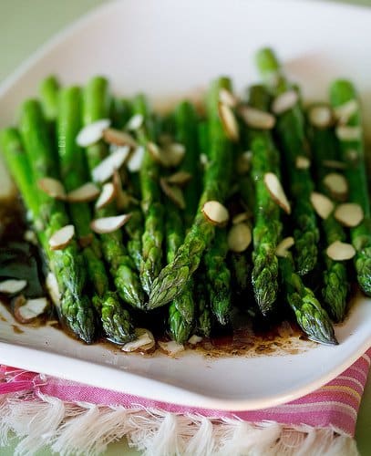 Roasted Asparagus with Balsamic Soy Browned Butter