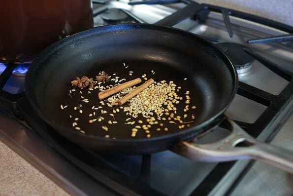 Toasting spices for Crock pot Vietnamese pho