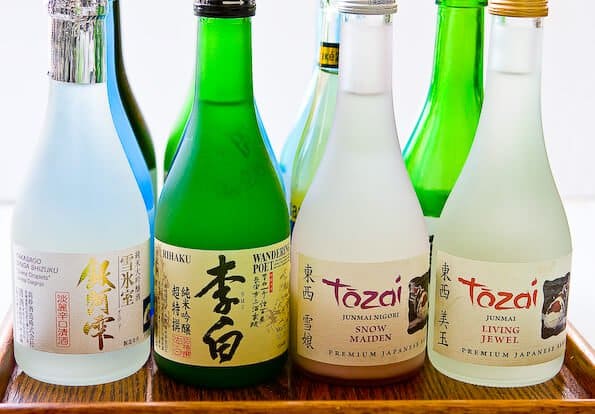 Japanese sake, one of the brewed beverages