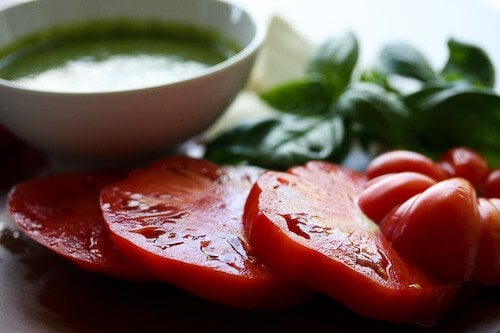 Caprese Salad with Basil Vinaigrette