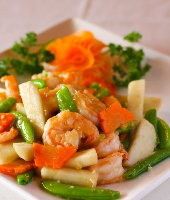 Fresh Pear and Shrimp Stir Fry Recipe