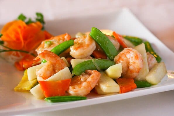 Fresh Pear and Shrimp Stir Fry Recipe