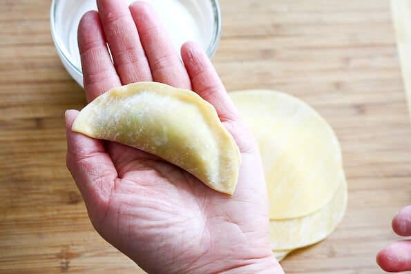 Chinese Boiled Pork Dumplings Recipe - How to fold