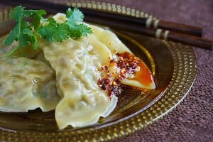 dumplings on plate