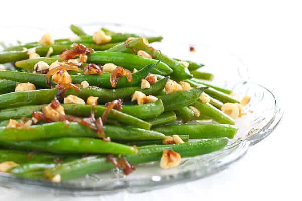 Green Beans with Browned Butter and Hazelnuts