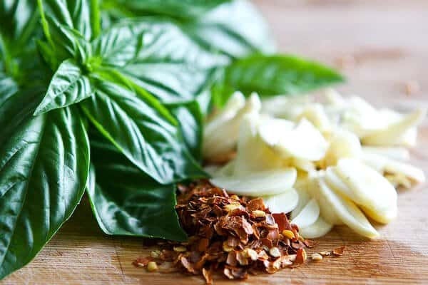 Scarpetta's Spaghetti Recipe- Garlic Basil Oil Ingredients