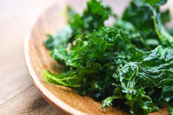 Kale Chips in a bowl