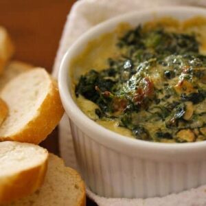 Spinach Dip and bread