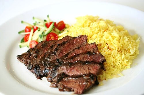 Indian Beef Flank Steak & Rice