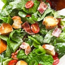 BLT Salad With Buttermilk Dressing • Steamy Kitchen Recipes Giveaways