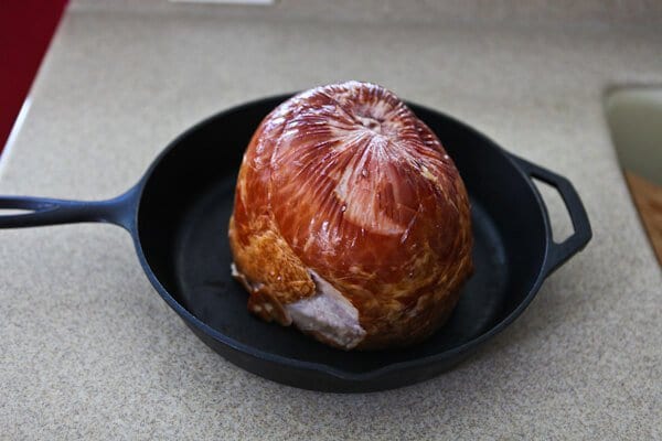 ham in pan 