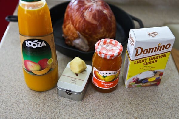 ingredients for glazed ham recipe